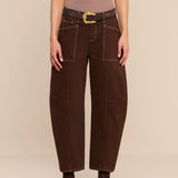 L'AGENCE - Cody Cropped Barrel - Leg Jean