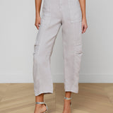 L'AGENCE - Cody Cropped Linen Pant