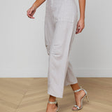 L'AGENCE - Cody Cropped Linen Pant