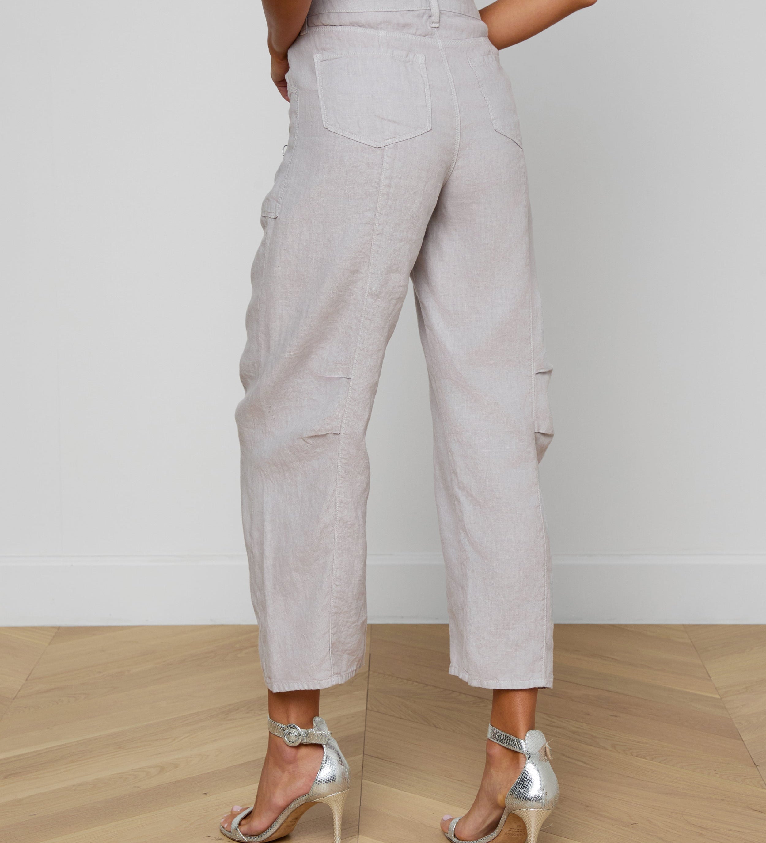 L'AGENCE - Cody Cropped Linen Pant