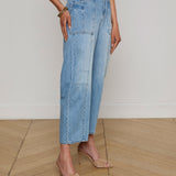 L'AGENCE - Cody Cropped Barrel-Leg Jean