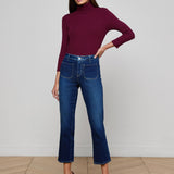 L'AGENCE - Noya Cropped Slim Flare Jean