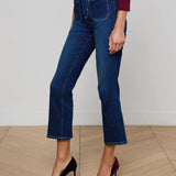 L'AGENCE - Noya Cropped Slim Flare Jean