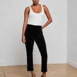 L'AGENCE - Celestia Velvet Slim-Leg Jean