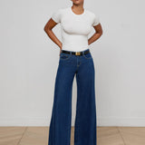 L'AGENCE - Savina Low - Rise Wide - Leg Jean