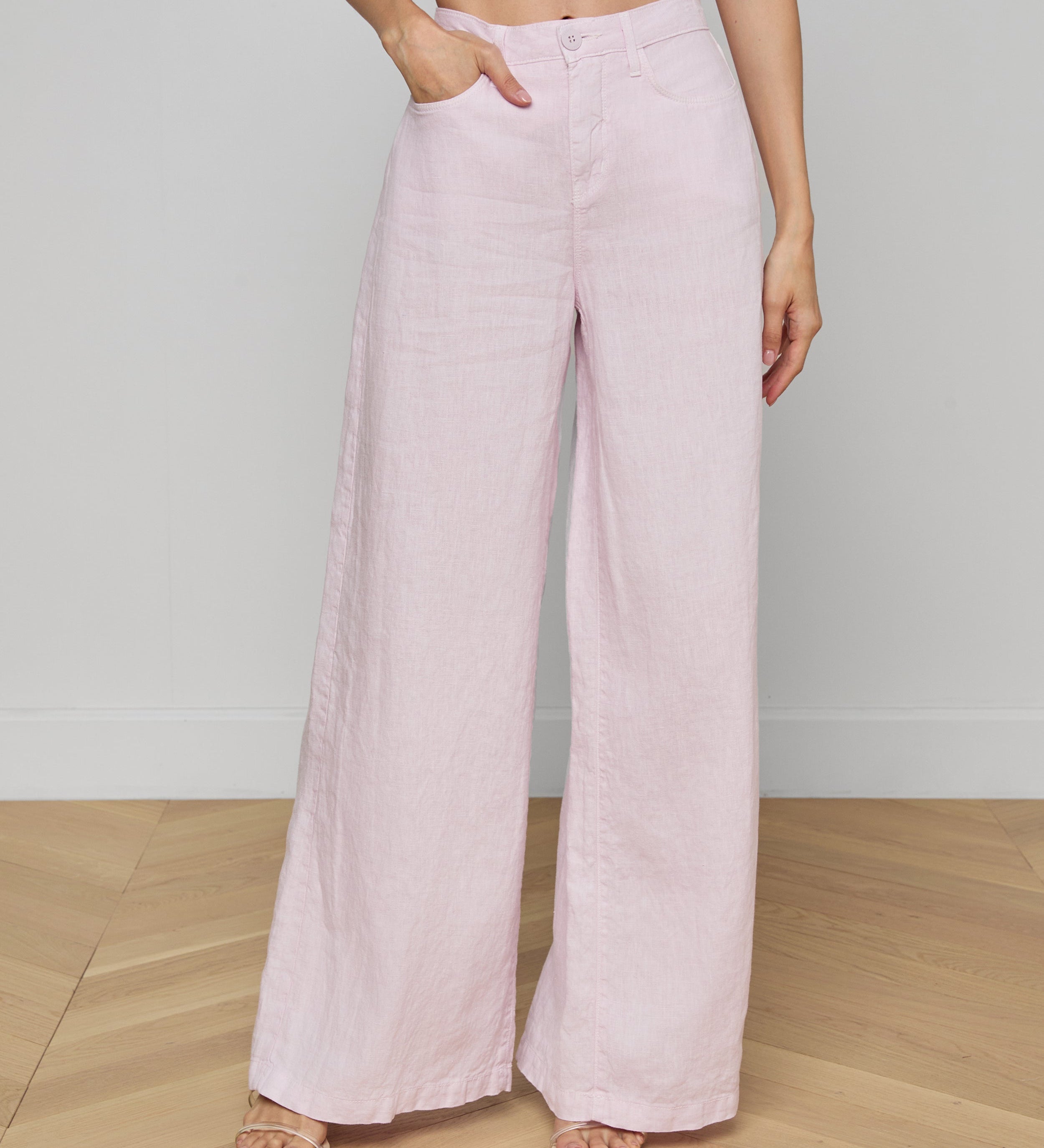 L'AGENCE - Amara Linen Wide - Leg Pant