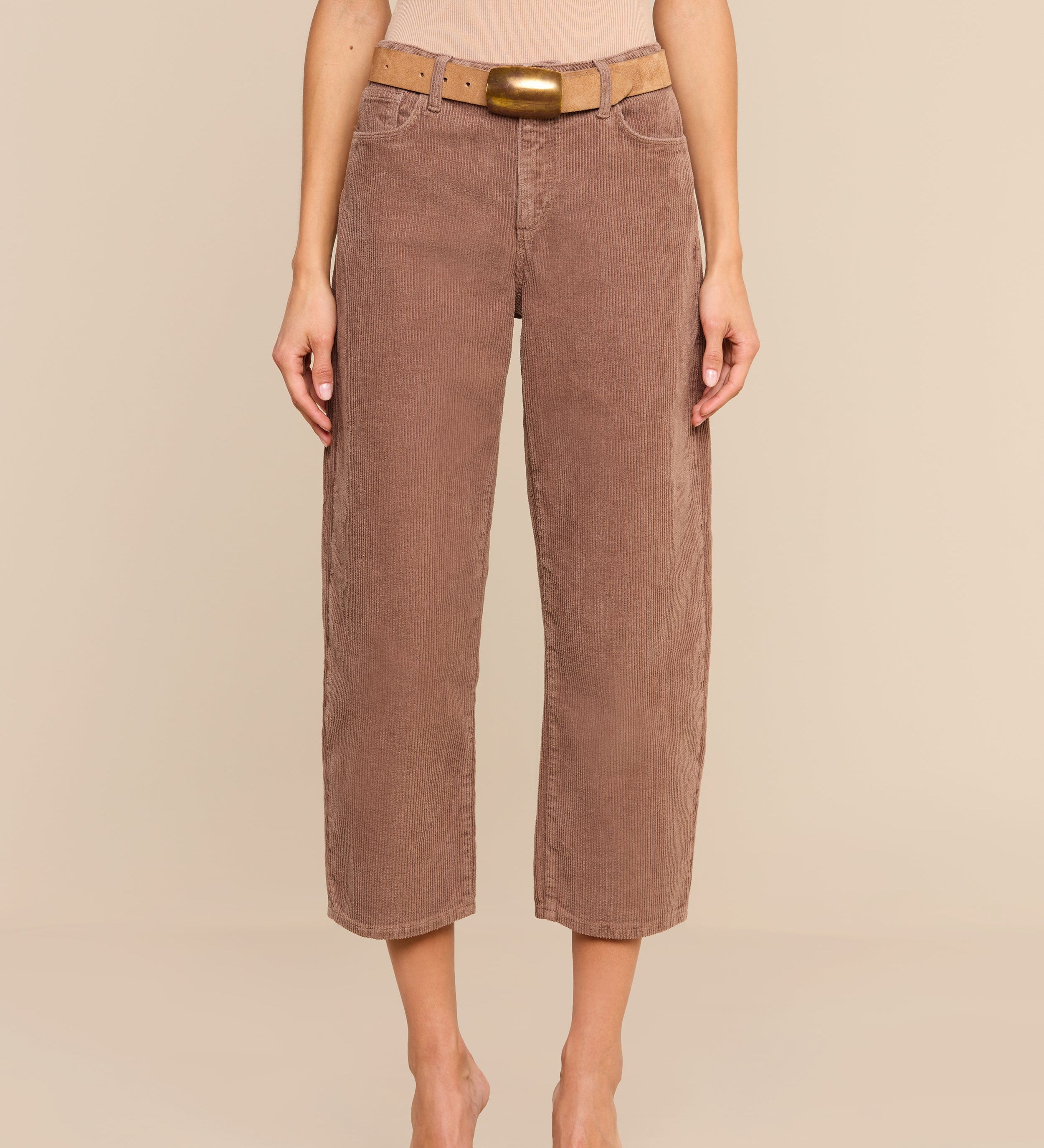 L'AGENCE - Mallis Corduroy Bow - Leg Pant