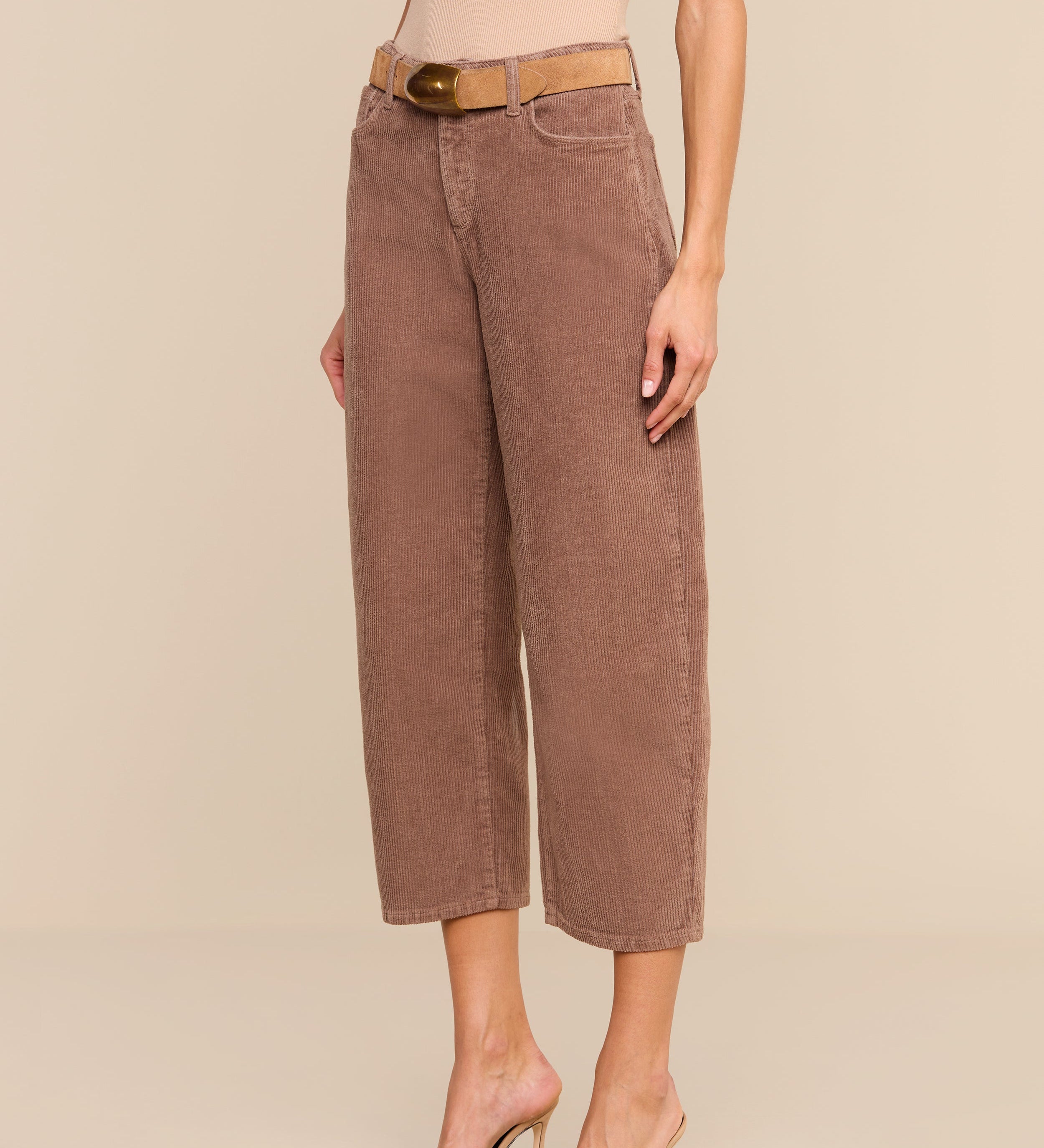 L'AGENCE - Mallis Corduroy Bow - Leg Pant
