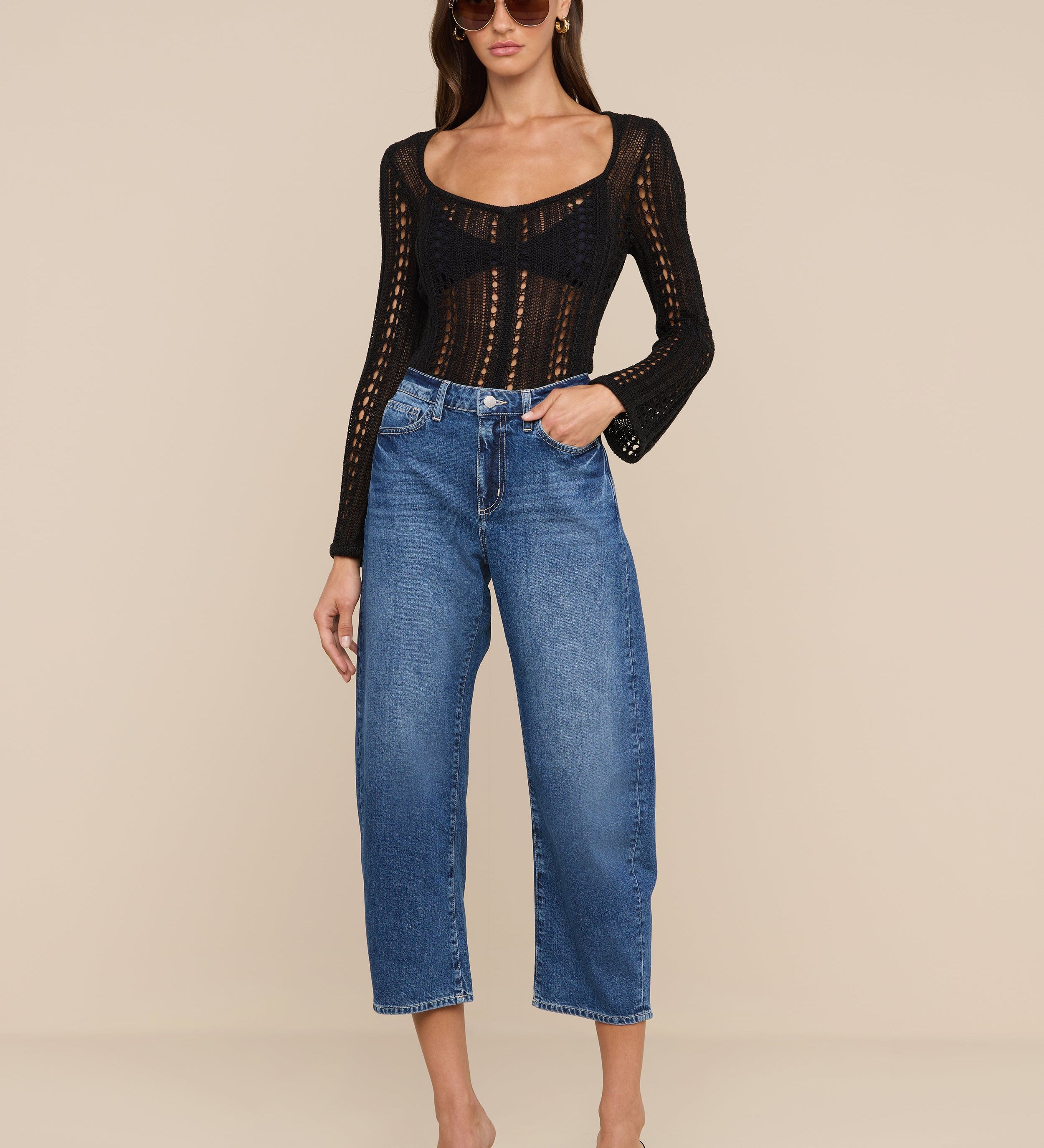 L'AGENCE - Mallis Bow - Leg Jean