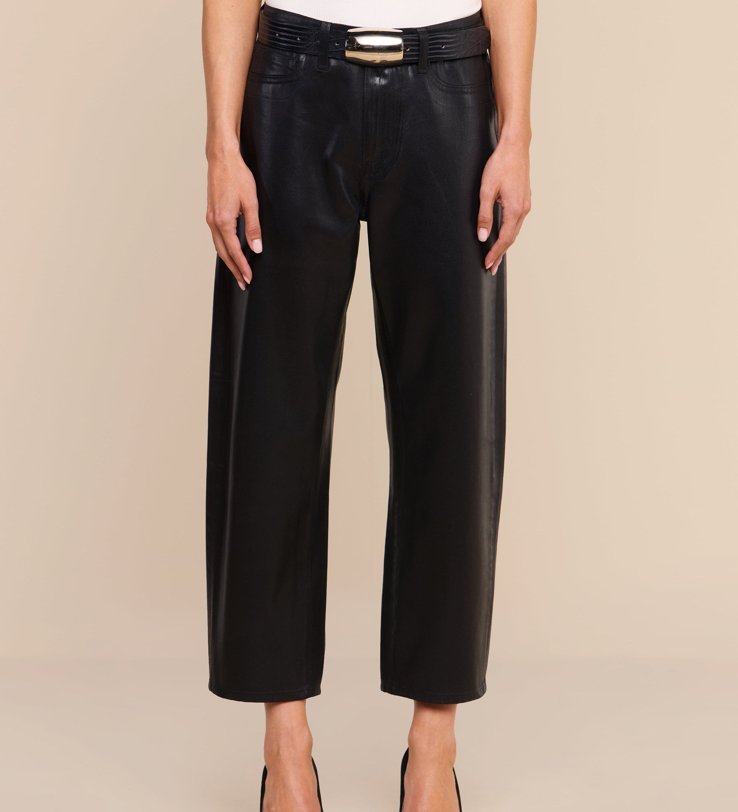 L'AGENCE - Mallis Coated Bow - Leg Jean