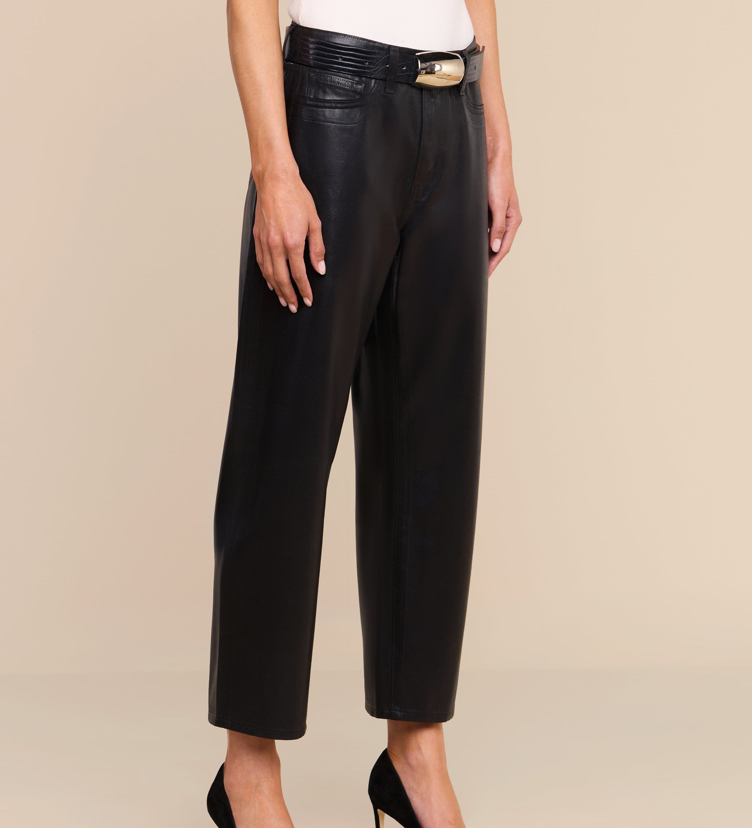 L'AGENCE - Mallis Coated Bow - Leg Jean
