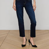 L'AGENCE - Aiden Low-Rise Slim-Leg Jean
