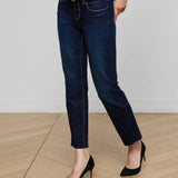 L'AGENCE - Aiden Low-Rise Slim-Leg Jean