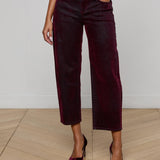 L'AGENCE - Dolores Flocked Bow - Leg Jean