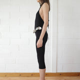 Conner Ives - The Halter Neck Jumpsuit With Abalone Shell Belt