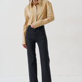 Jamie Haller - The Crease Jean in Washed Black