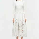 Simkhai - Daila Embroidered Knit Midi Dress