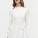Simkhai - Daila Embroidered Knit Midi Dress
