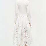 Simkhai - Daila Embroidered Knit Midi Dress