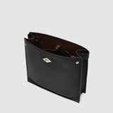 Metier - Stowaway Crossbody Soft Grain Leather Black