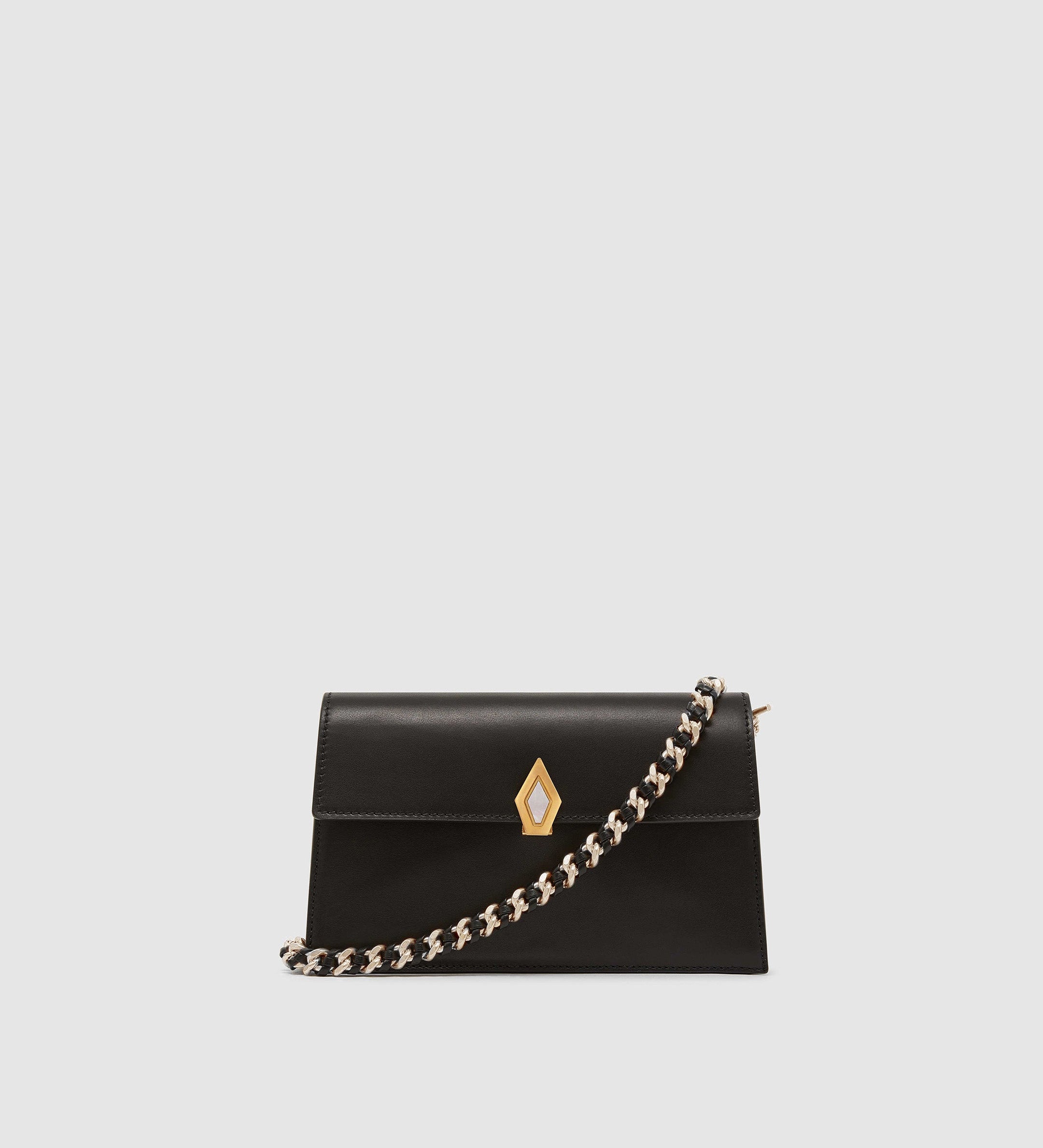 Metier - Large Chain Strap Elvis Black with Silver Hardware