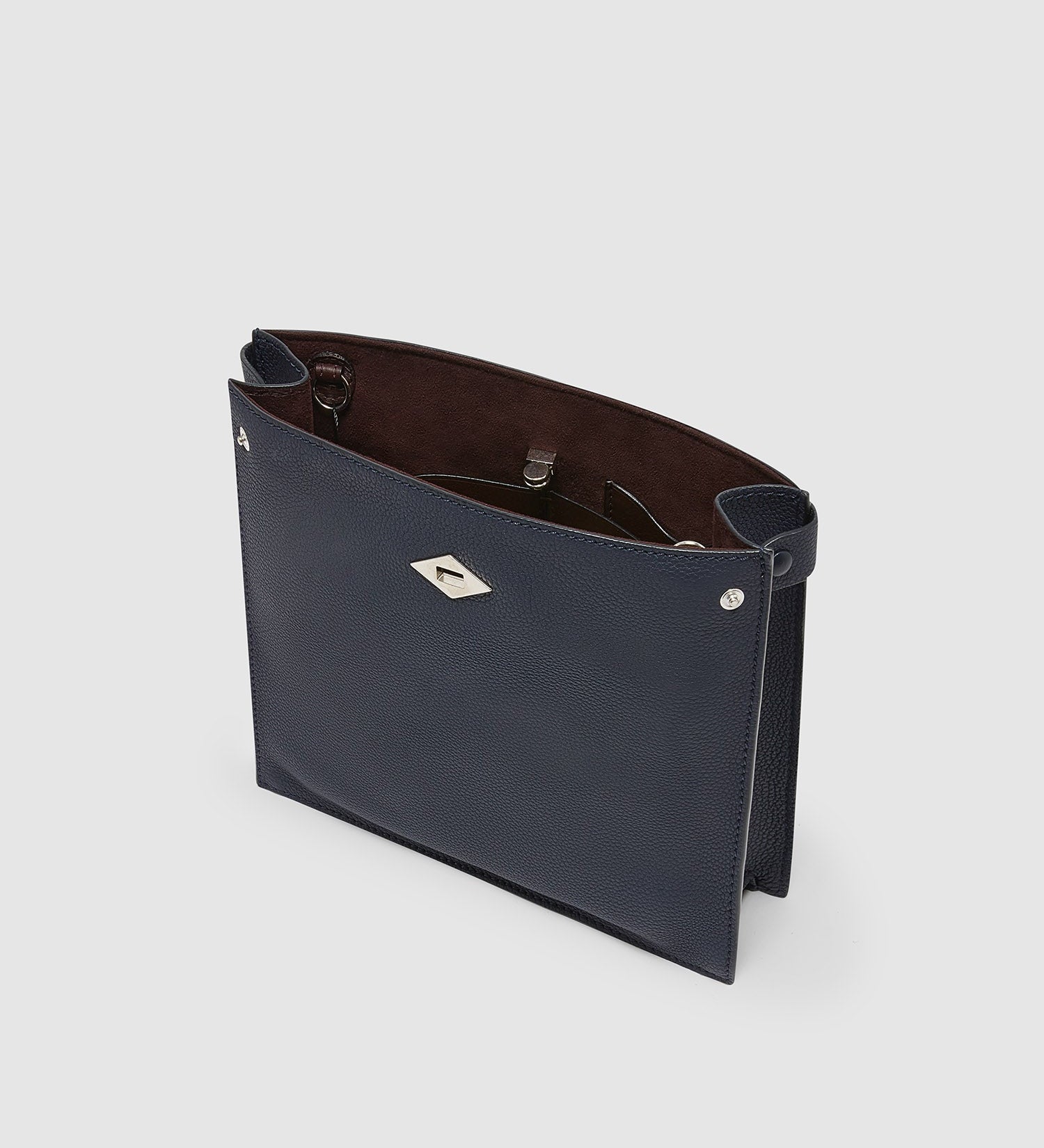 Metier - Stowaway Crossbody Soft Grain Leather Midnight