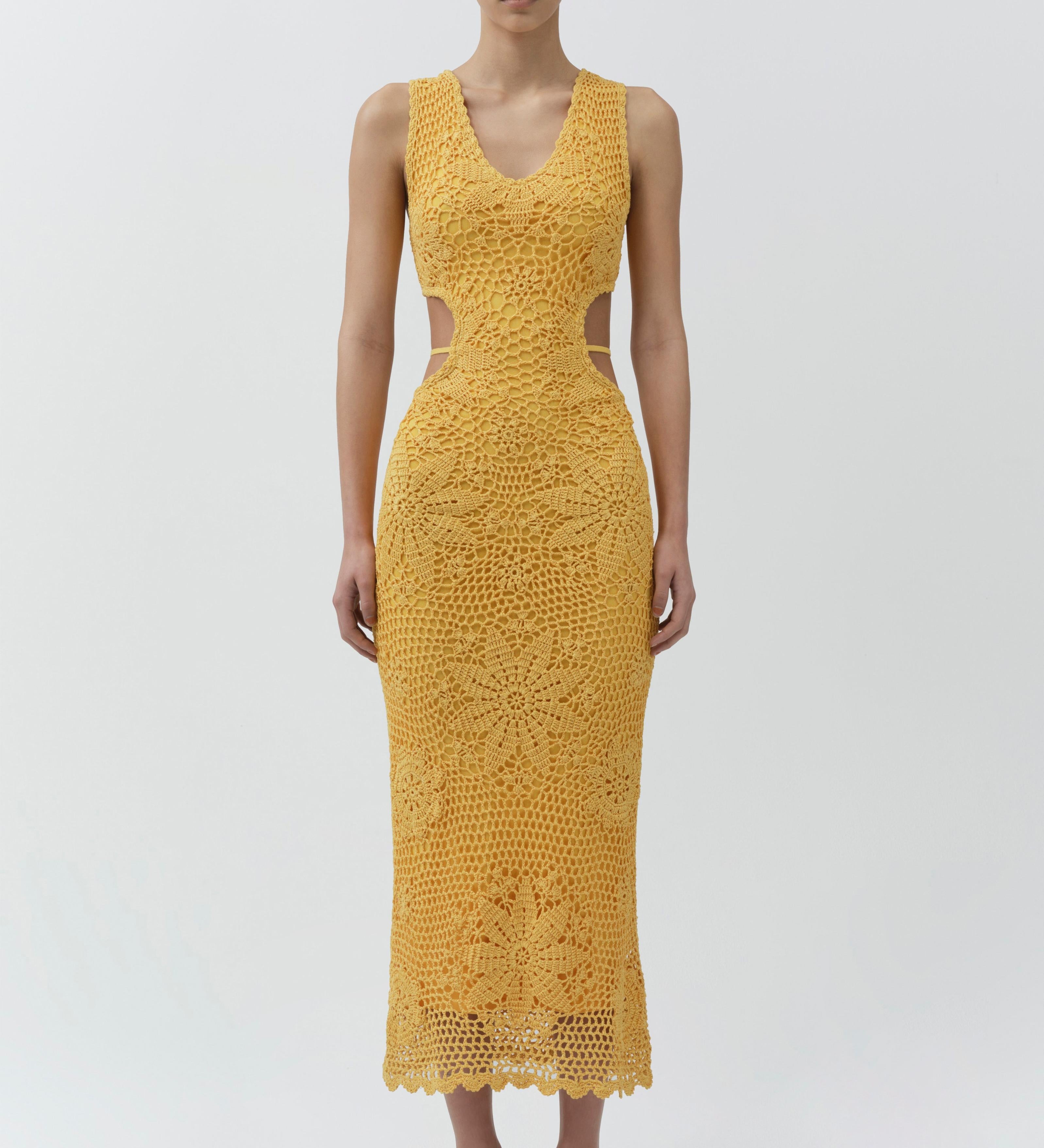Simkhai - Lyla Crochet Midi Dress