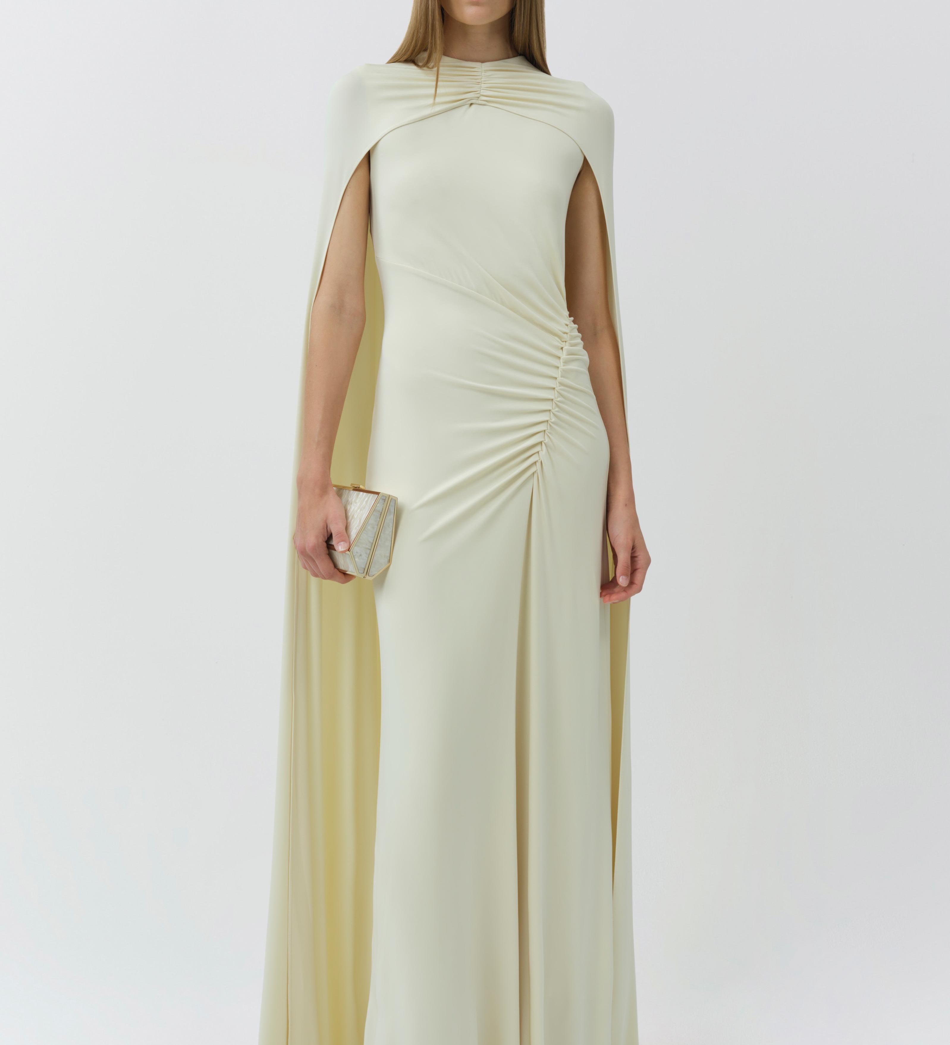 Simkhai - Demi Draped Jersey Cape Gown