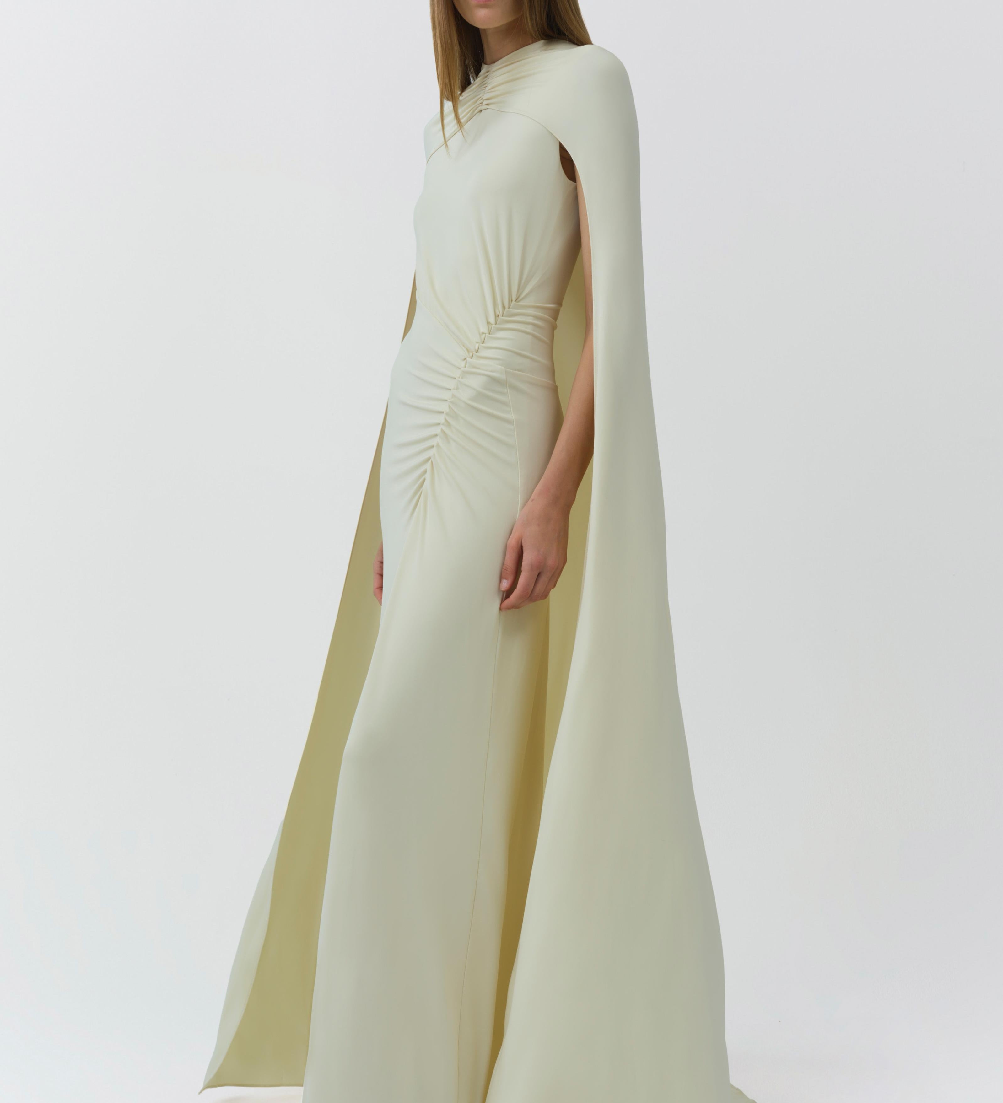 Simkhai - Demi Draped Jersey Cape Gown
