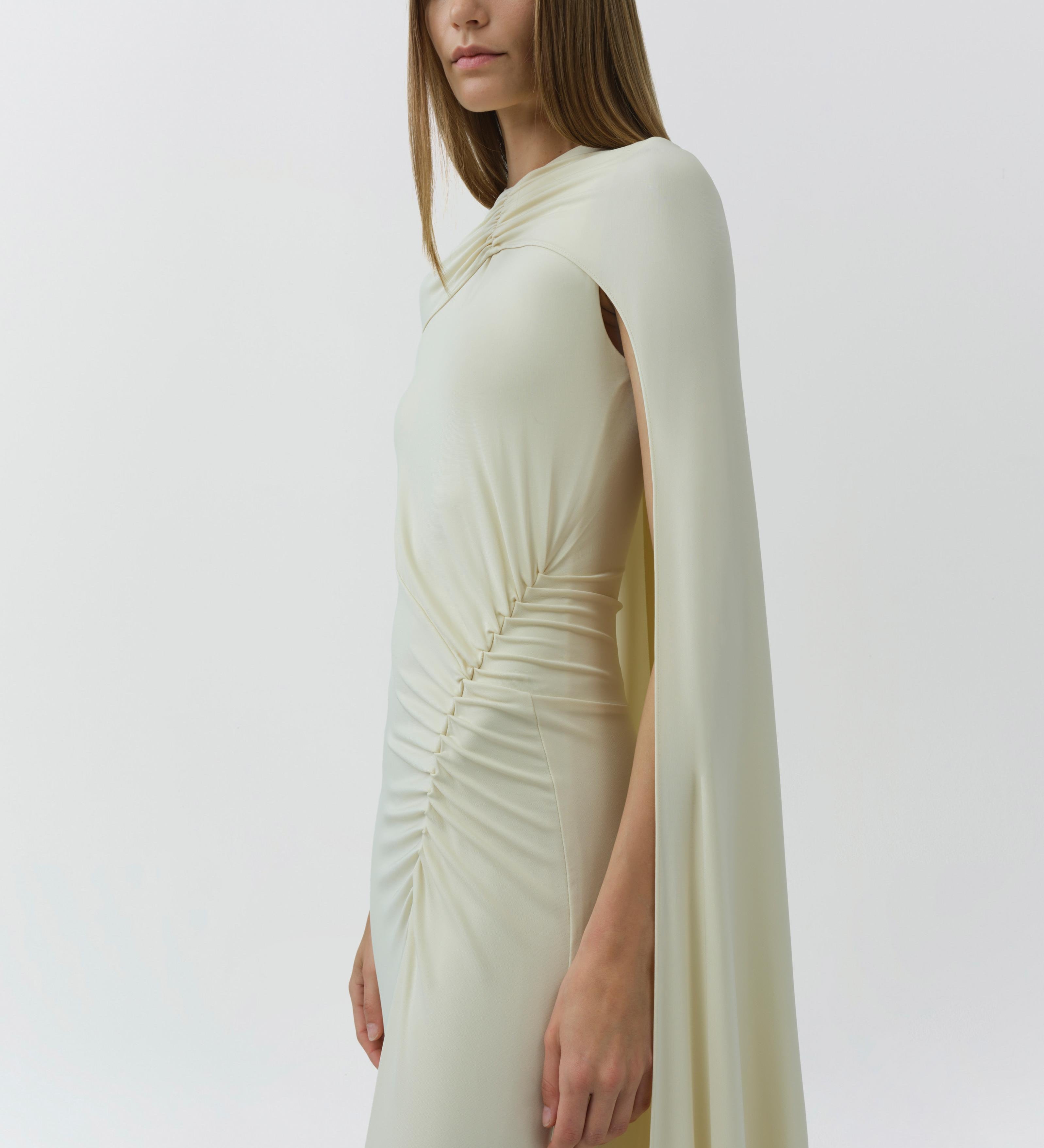 Simkhai - Demi Draped Jersey Cape Gown