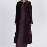 Simkhai - Bowie Collarless Calf Hair Coat