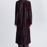Simkhai - Bowie Collarless Calf Hair Coat