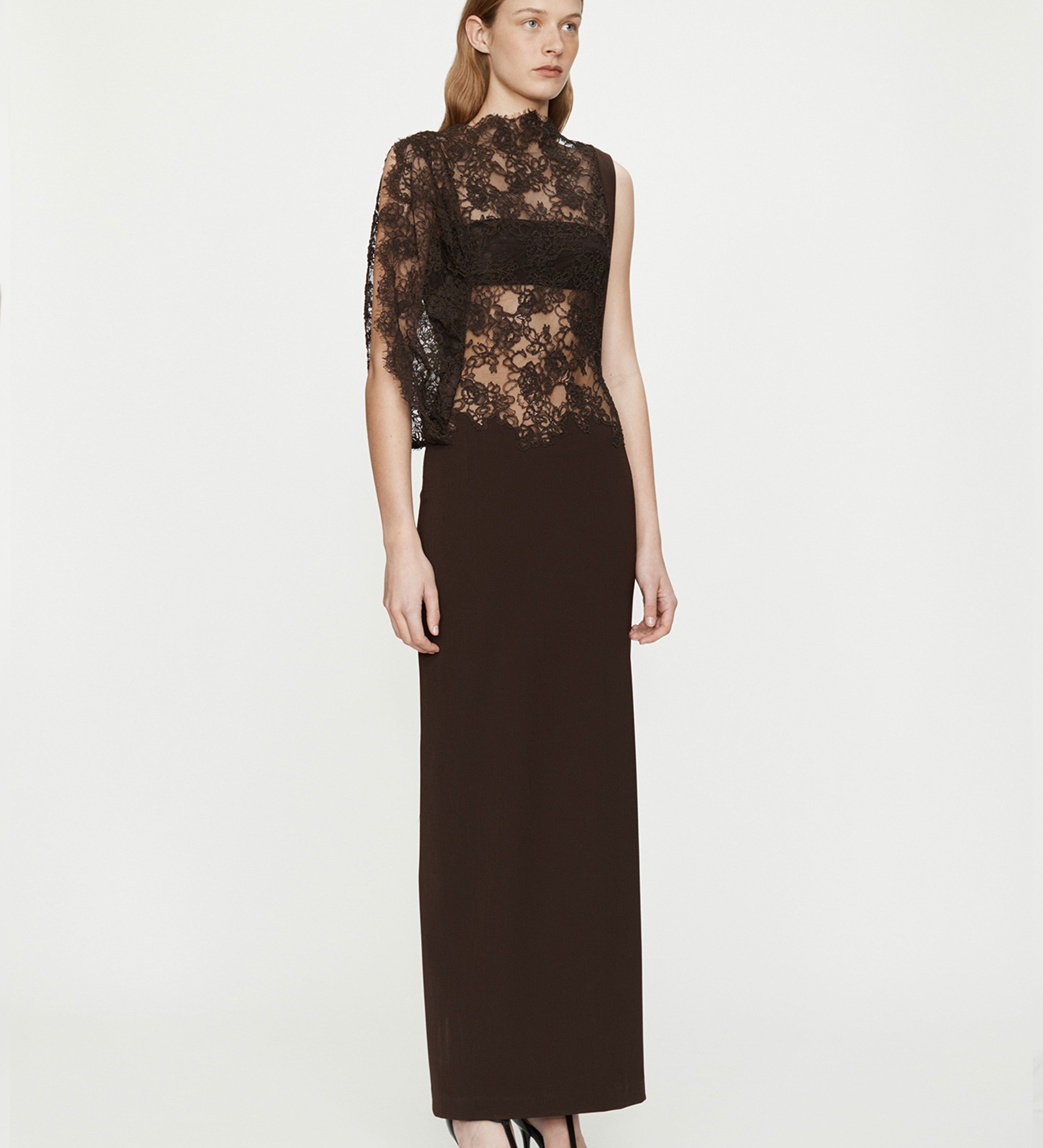 Christopher Esber - Mahara Floating Lace Column Dress