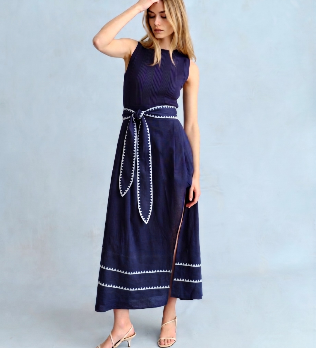 Cartolina - SU26 Isadora Dress - Midnight Blue