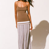 Faithfull - Citara Maxi Dress Pale Blue Stripe - Final Sale