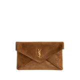 Saint Laurent - Cassandre Pouch On Chain In Suede