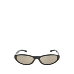 Image 1 of 3 - BLACK - BALENCIAGA Neo Round Sunglasses featuring recycled acetate, round shape, standard fit, Balenciaga logo engraved and enameled on the left temple and lasered logo on the right lens. Lens material: nylon. 100% UVA/UVB protection. Acetate. Made in Italy