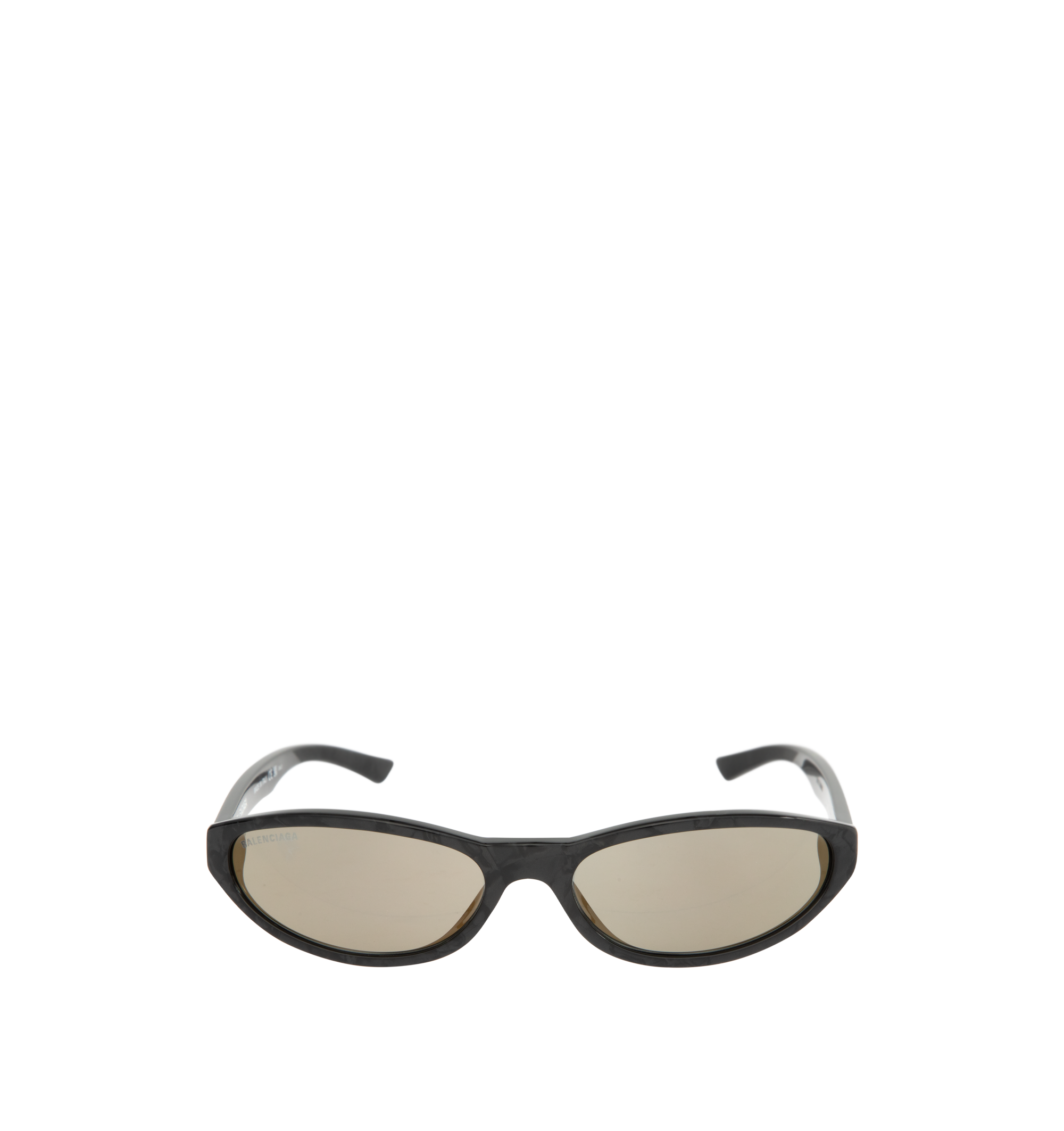Image 1 of 3 - BLACK - BALENCIAGA Neo Round Sunglasses featuring recycled acetate, round shape, standard fit, Balenciaga logo engraved and enameled on the left temple and lasered logo on the right lens. Lens material: nylon. 100% UVA/UVB protection. Acetate. Made in Italy