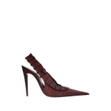 Saint Laurent - Madeline Silk Slingbacks