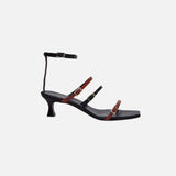 MANU ATELIER - Naomi Sandals Red bole & Black Soft