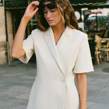 Faithfull - Enna Short Sleeve Blazer Beige