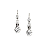 Dorsey - 14K HENRIETTA 3-STONE DROP EARRINGS IN LAB DIAMOND