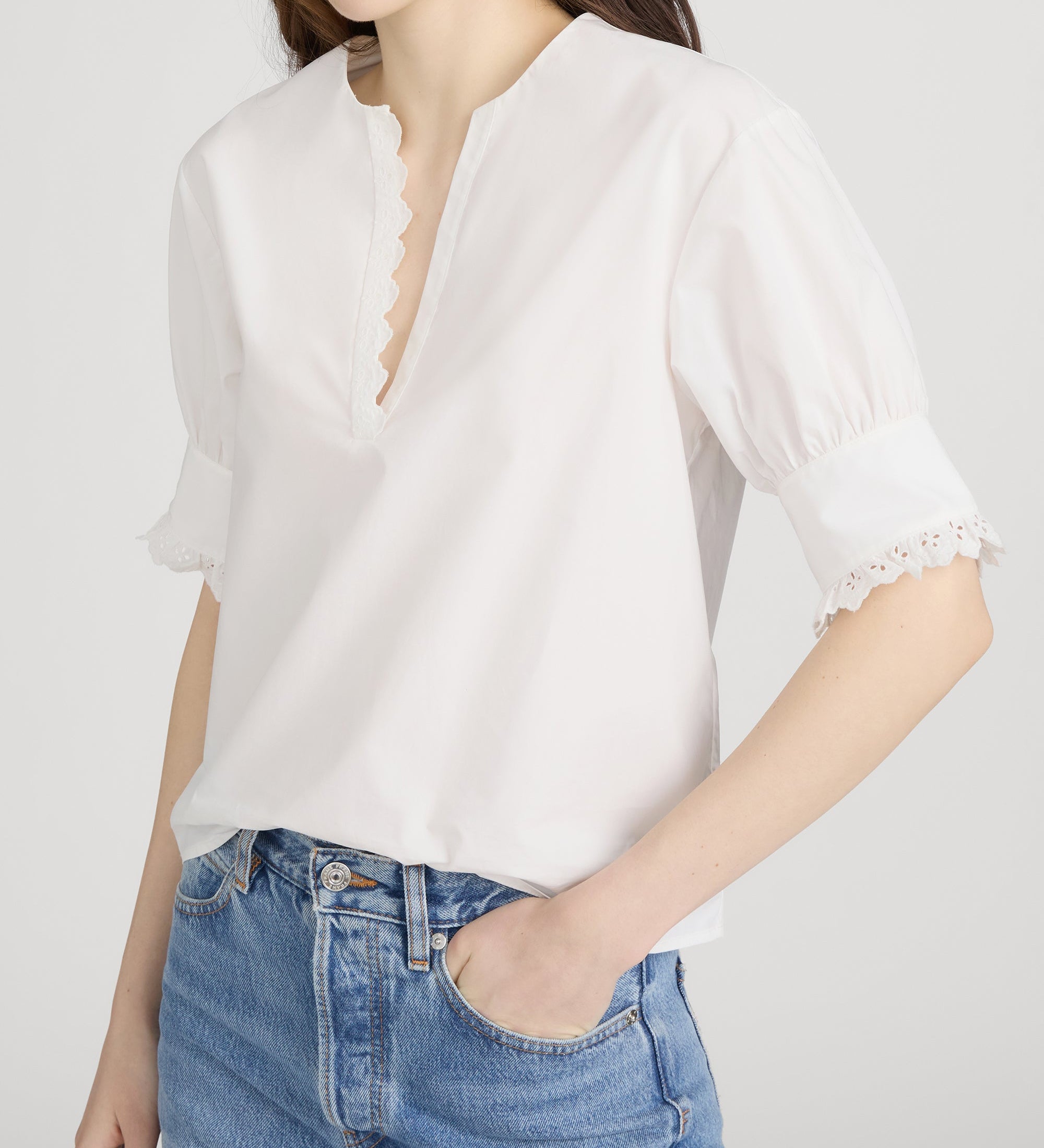 FRAME - The Keepsake Popover Top