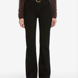 FRAME - The Organic Buckle Belt -- Black