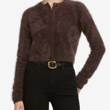 FRAME - The Teddy Cardi -- Coffee