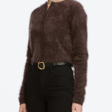 FRAME - The Teddy Cardi -- Coffee
