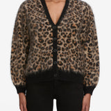 FRAME - The Brushed Leopard Cardi -- Leopard