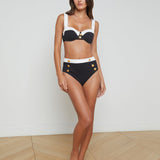 L'AGENCE - Vanessa High-Waisted Bikini Bottom