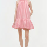 Simkhai - Hope Taffeta Bow Tie Mini Dress