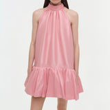 Simkhai - Hope Taffeta Bow Tie Mini Dress